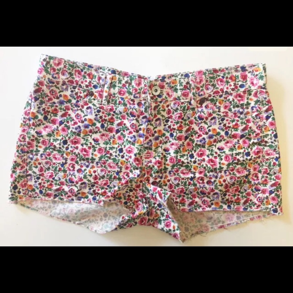 Madewell Calico Floral Mini Jean Shorts Sz: 27